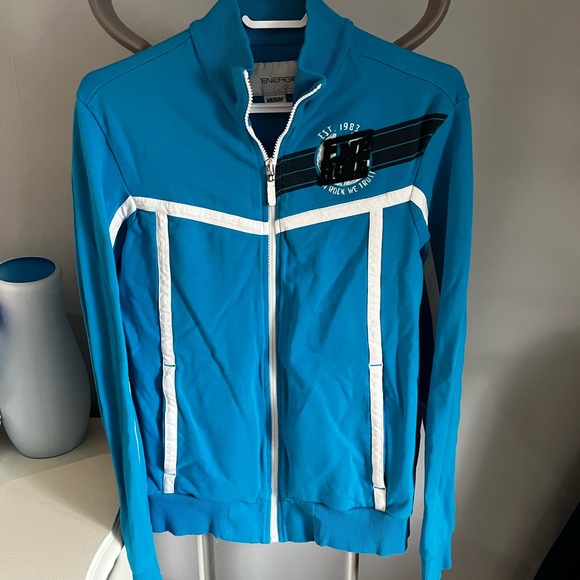 Energie Other - Vintage Energie blue zip-up sweater- Medium